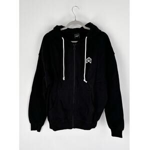 RawGear Full Zip Hoodie Pullover Mens Size Medium Black New Athletic BM534